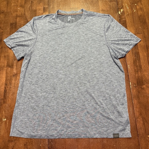 SAXX Shirt Men's XXL Blue All Day Aerator Mesh UPF Short Sleeve Crew Performance - Picture 1 of 7